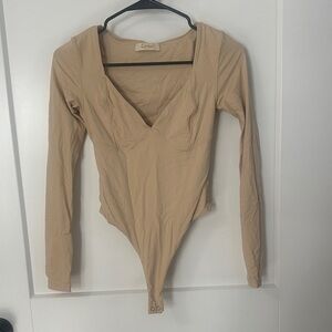 Cider Tan Long Sleeve Bodysuit